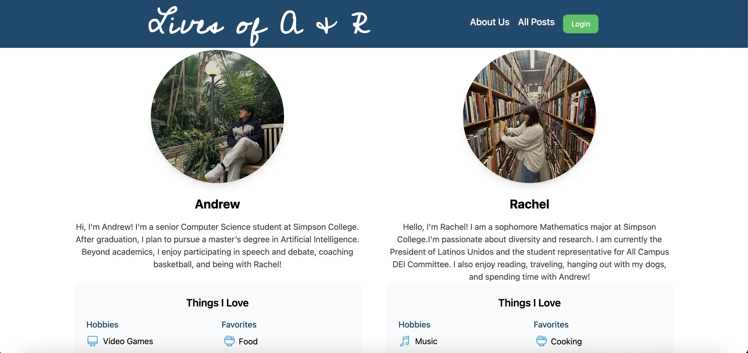 Andrew and Rachel's Blog